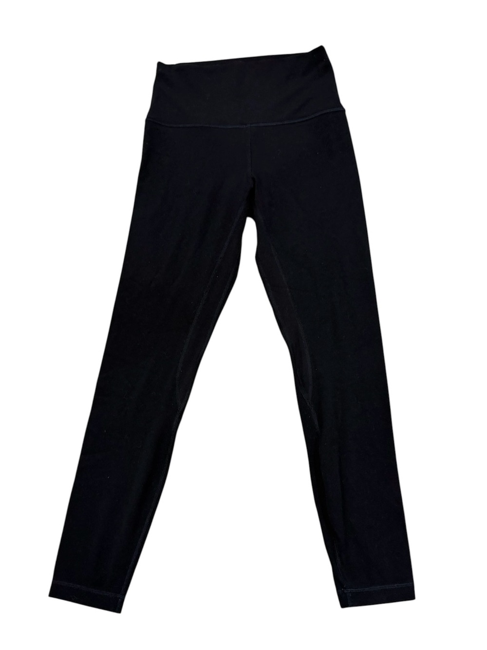 lululemon Leggings Size 4 Black Mid Rise Full Length Yoga Workout Activewear